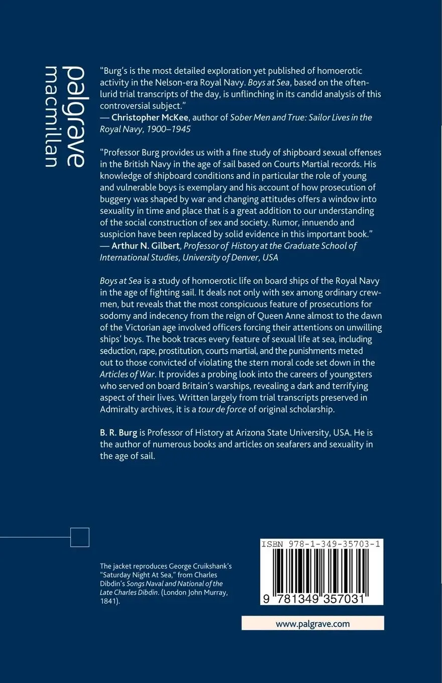 Rückseite: 9781349357031 | Boys at Sea | Sodomy, Indecency, and Courts Martial in Nelson's Navy