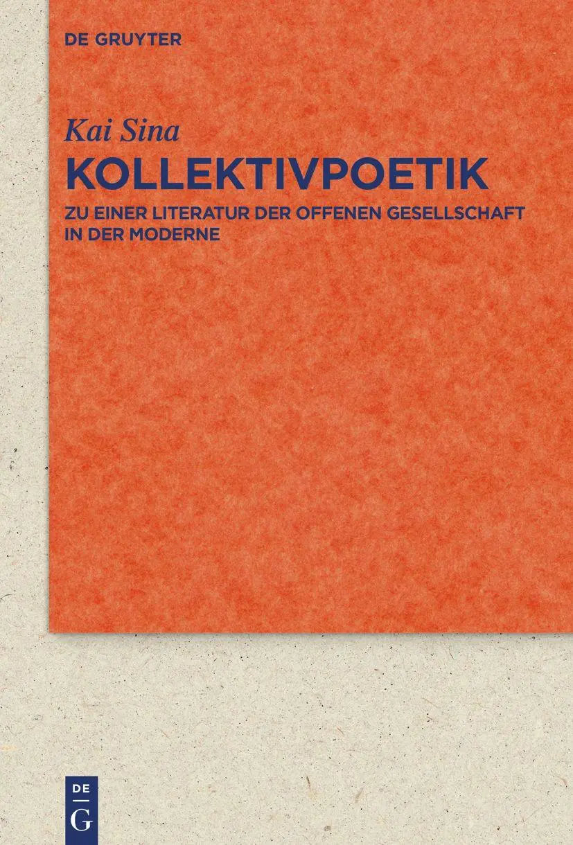 Cover: 9783110777031 | Kollektivpoetik | Kai Sina | Taschenbuch | VIII | Deutsch | 2022
