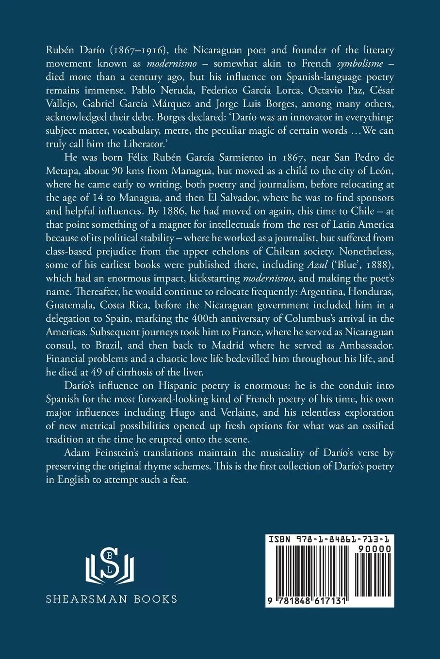 Rückseite: 9781848617131 | Selected Poems | Ruben Dario | Taschenbuch | Kartoniert / Broschiert