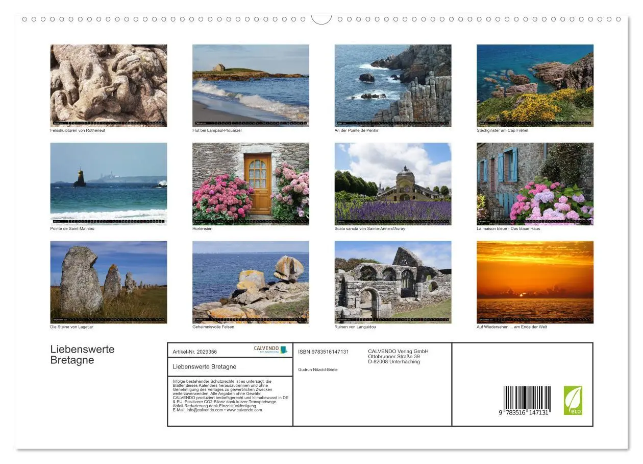 Bild: 9783516147131 | Liebenswerte Bretagne (hochwertiger Premium Wandkalender 2026 DIN...
