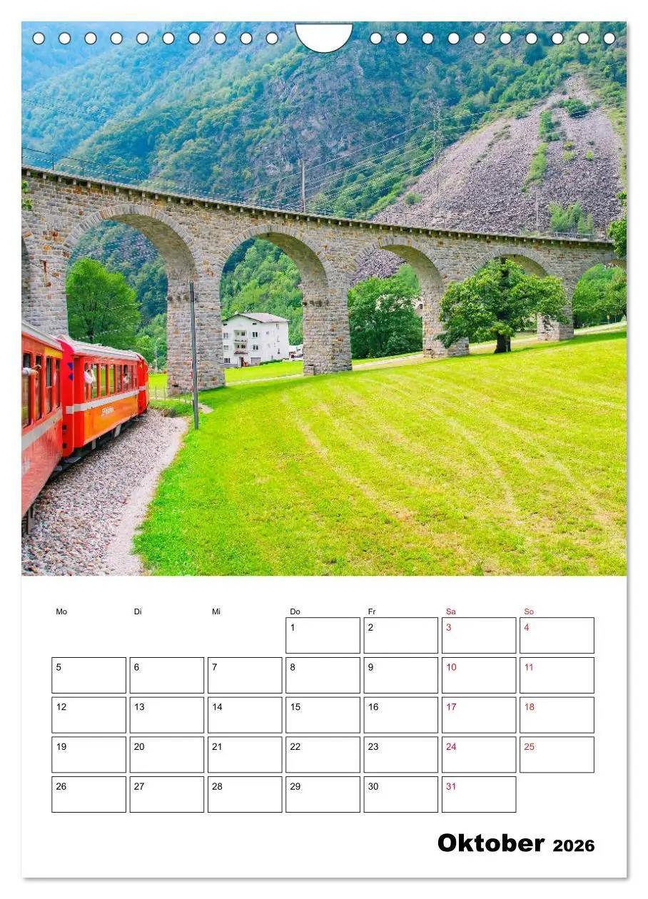 Bild: 9783516387131 | Rhätische Bahn - aussichtsreiches Bahnerlebnis (Wandkalender 2026...