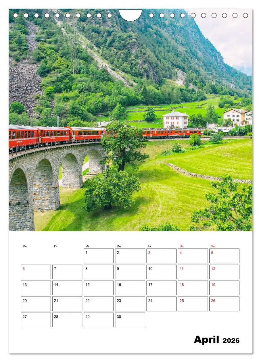 Bild: 9783516387131 | Rhätische Bahn - aussichtsreiches Bahnerlebnis (Wandkalender 2026...