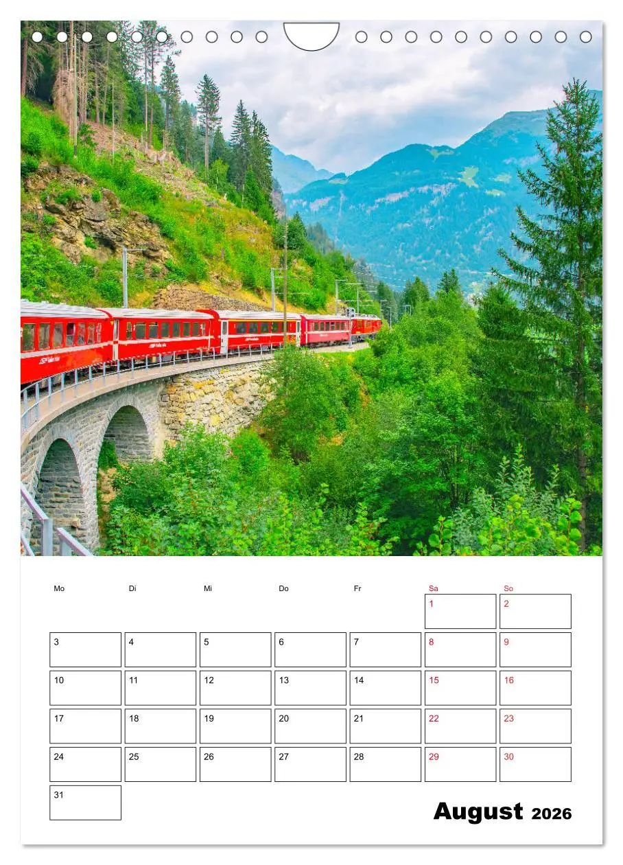 Bild: 9783516387131 | Rhätische Bahn - aussichtsreiches Bahnerlebnis (Wandkalender 2026...