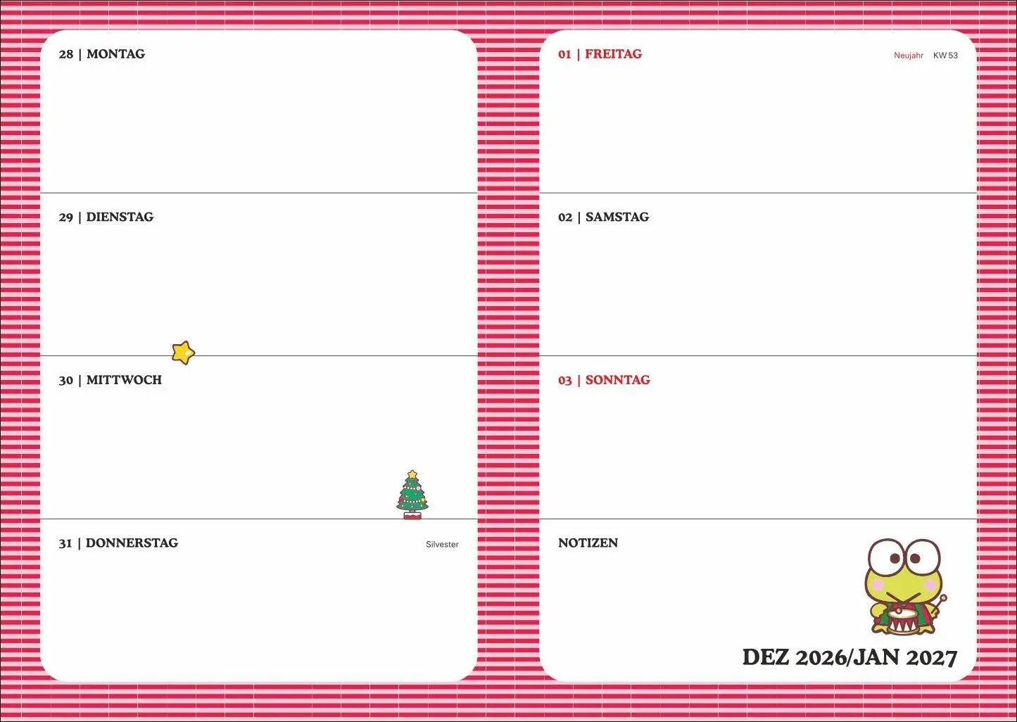 Bild: 9783756417131 | Hello Kitty 17-Monats-Kalenderbuch A5 2027 - 17 Monate. Von August...