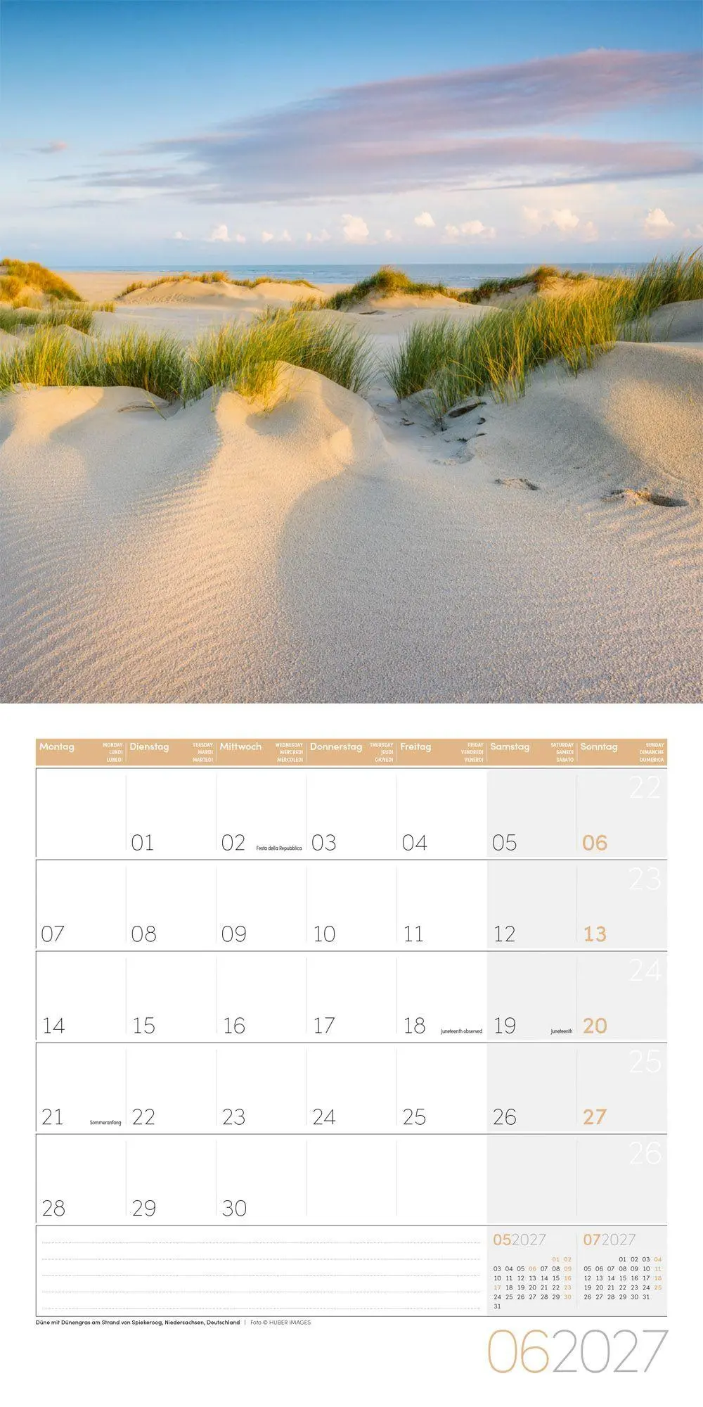 Bild: 9783838447131 | Am Meer Kalender 2027 - 30x30 - Art12 | Ackermann Kunstverlag GmbH