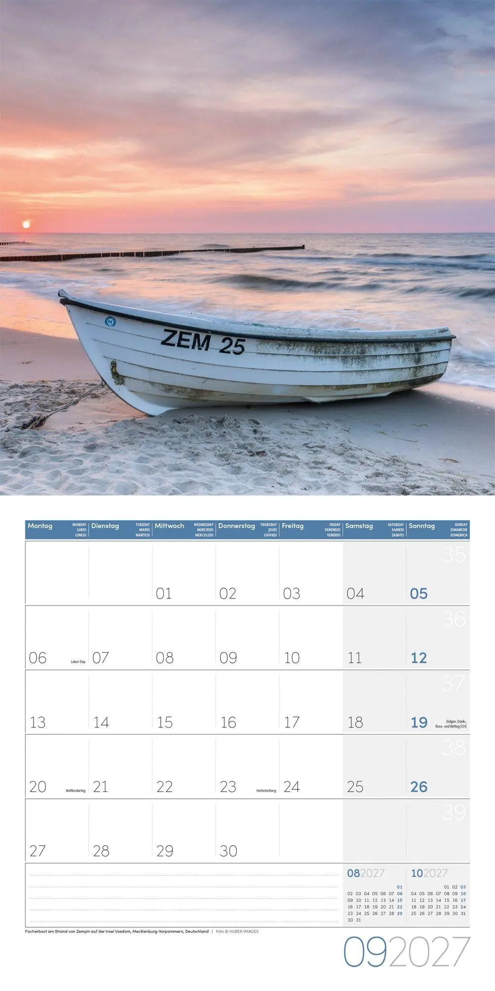 Bild: 9783838447131 | Am Meer Kalender 2027 - 30x30 - Art12 | Ackermann Kunstverlag GmbH