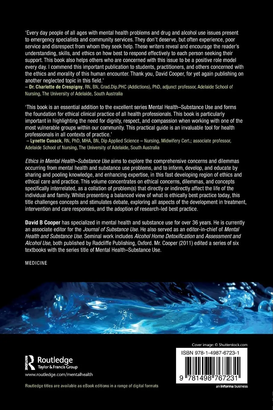 Rückseite: 9781498767231 | Ethics in Mental Health-Substance Use | David B. Cooper | Taschenbuch