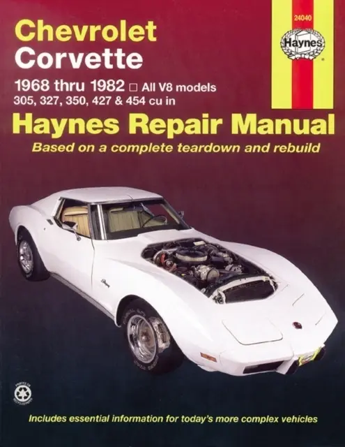Cover: 9781850107231 | Chevrolet Corvette (1968-1982) All V8 models | Haynes Publishing