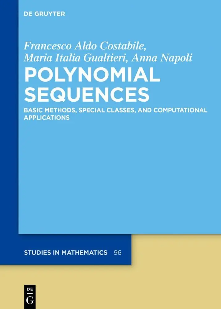 Cover: 9783110757231 | Polynomial Sequences | Francesco Aldo Costabile (u. a.) | Buch | XVIII