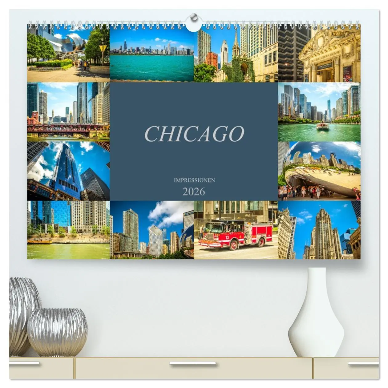 Cover: 9783457737231 | Chicago Impressionen (hochwertiger Premium Wandkalender 2026 DIN A2...