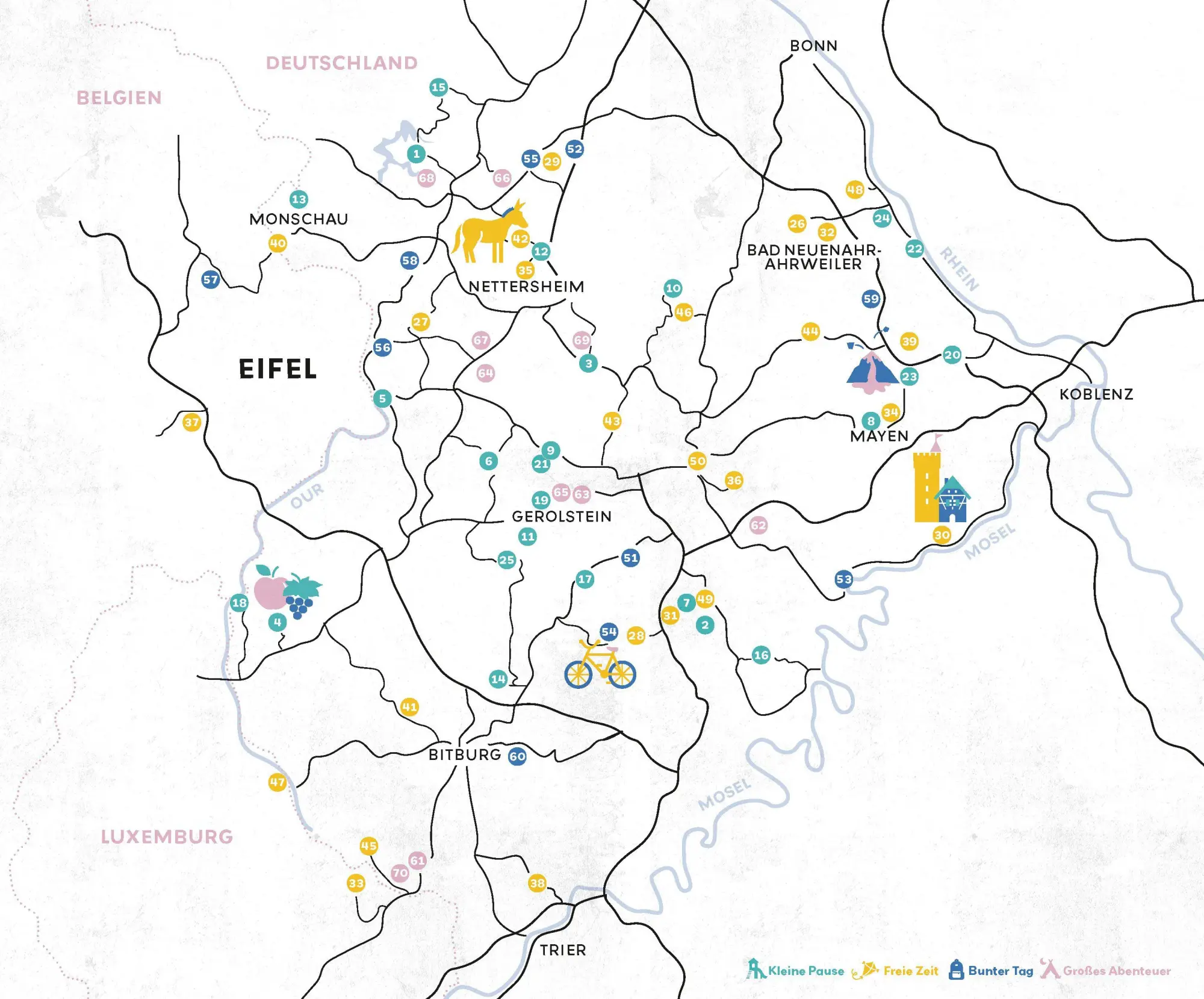 Bild: 9783770027231 | Glückszeit für Familien - Eifel | Ingrid Retterath | Taschenbuch