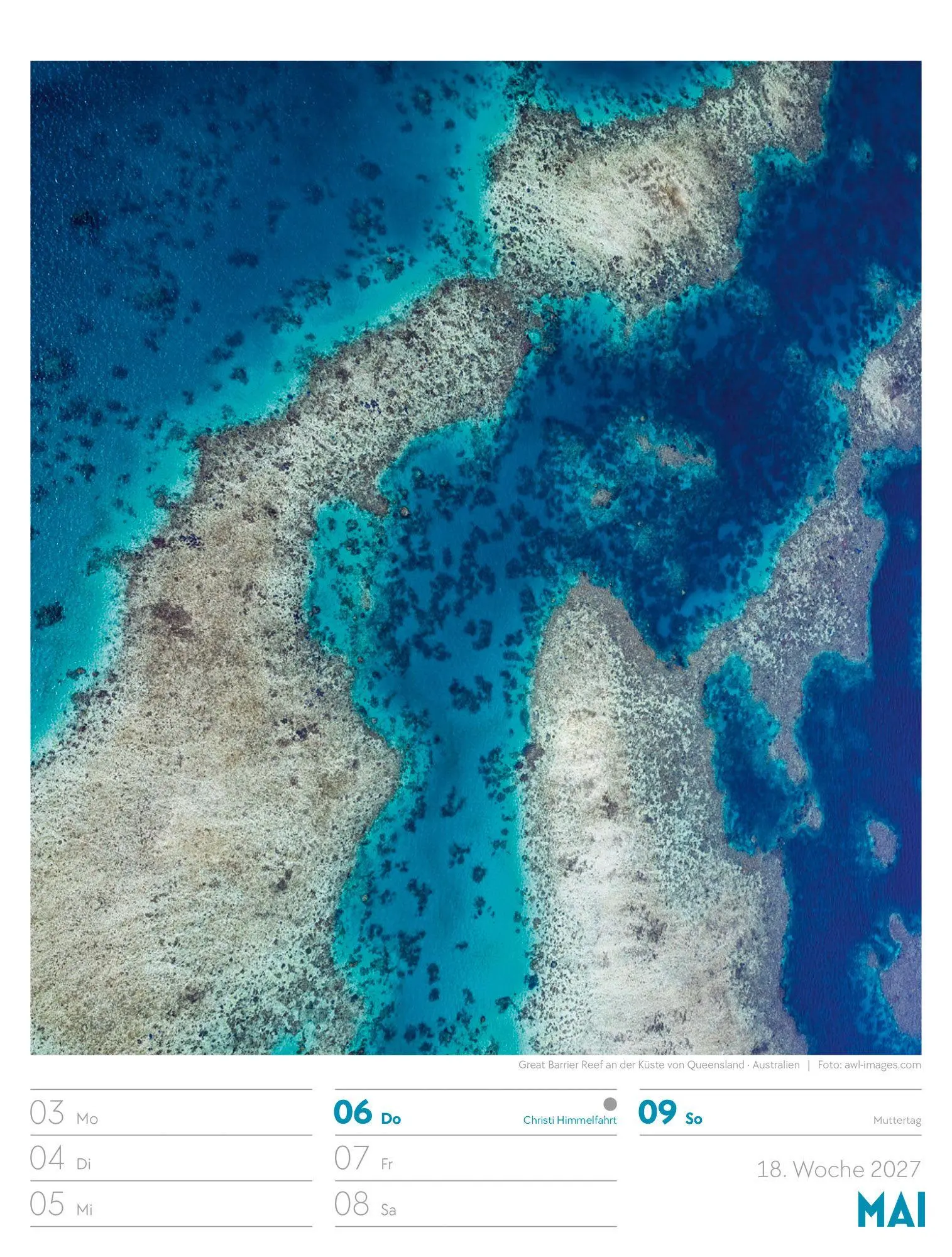 Bild: 9783838437231 | Welt von Oben Wochenplaner Luftbild-Kalender 2027 | GmbH | Kalender