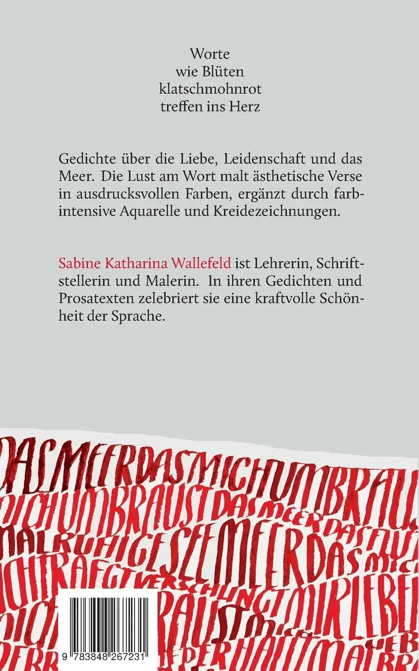 Rückseite: 9783848267231 | Blind von des Lebens Rot | Eine Kurzgeschichte, Gedichte und Bilder