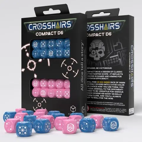 Cover: 5907699497331 | Crosshairs Compact D6: Blue&amp;Pink | Q-Workshop | EAN 5907699497331