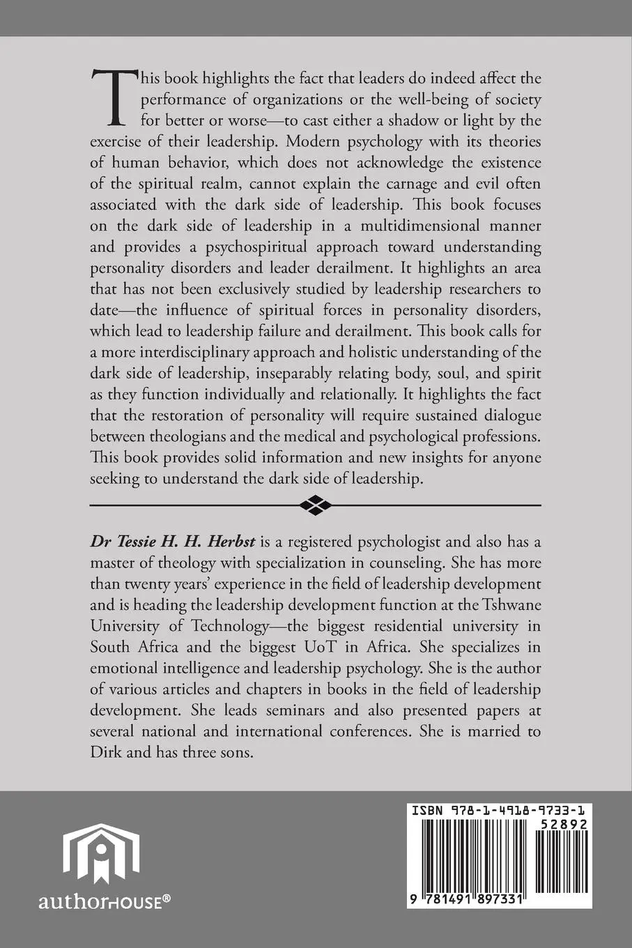 Rückseite: 9781491897331 | The Dark Side of Leadership | Tessie Herbst | Taschenbuch | Englisch