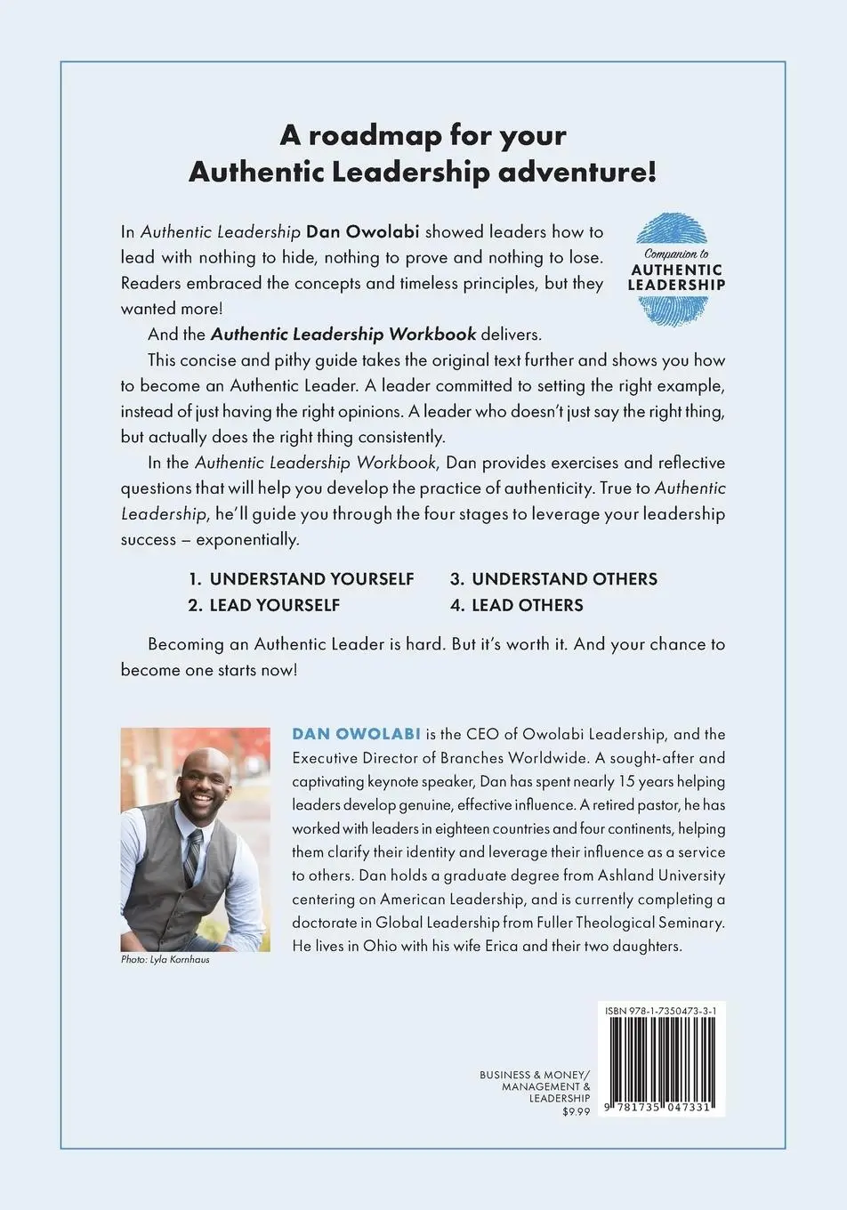 Rückseite: 9781735047331 | Authentic Leadership Workbook | Dan Owolabi | Taschenbuch | Englisch