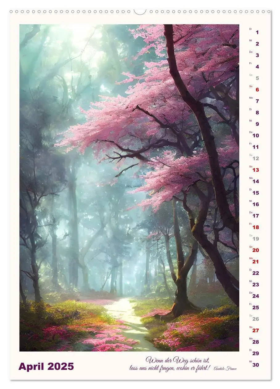 Bild: 9783435877331 | Wege der Fantasie (Wandkalender 2025 DIN A2 hoch), CALVENDO...