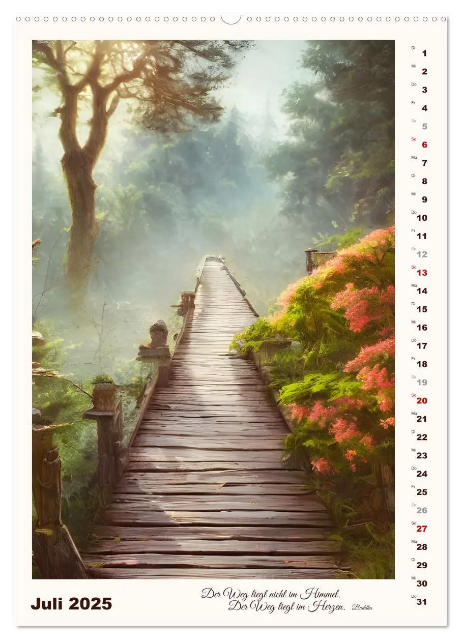 Bild: 9783435877331 | Wege der Fantasie (Wandkalender 2025 DIN A2 hoch), CALVENDO...