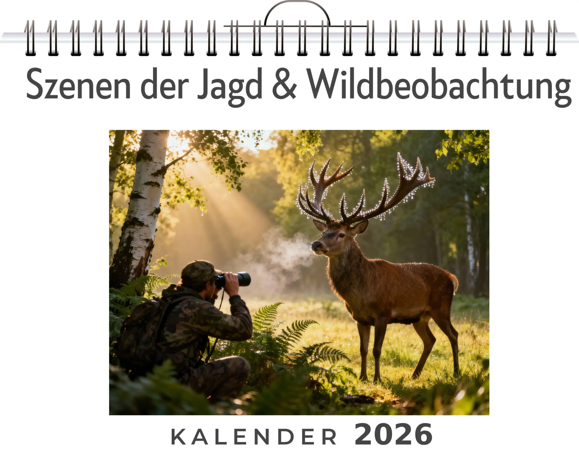 Cover: 9783695327331 | Szenen der Jagd &amp; Wildbeobachtung | Isabella Richter | Kalender | 2026