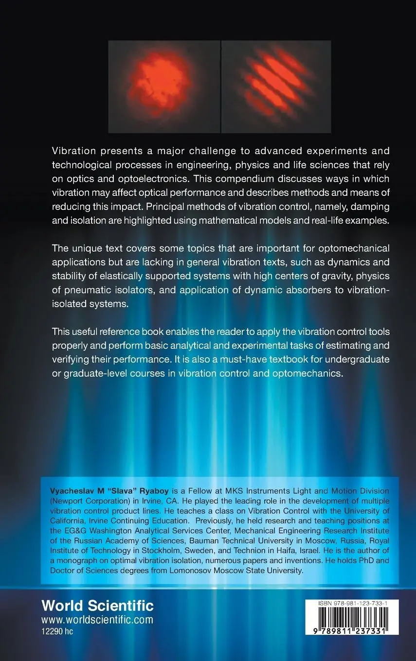 Rückseite: 9789811237331 | VIBRATION CONTROL FOR OPTOMECHANICAL SYSTEMS | Vyacheslav M Ryaboy