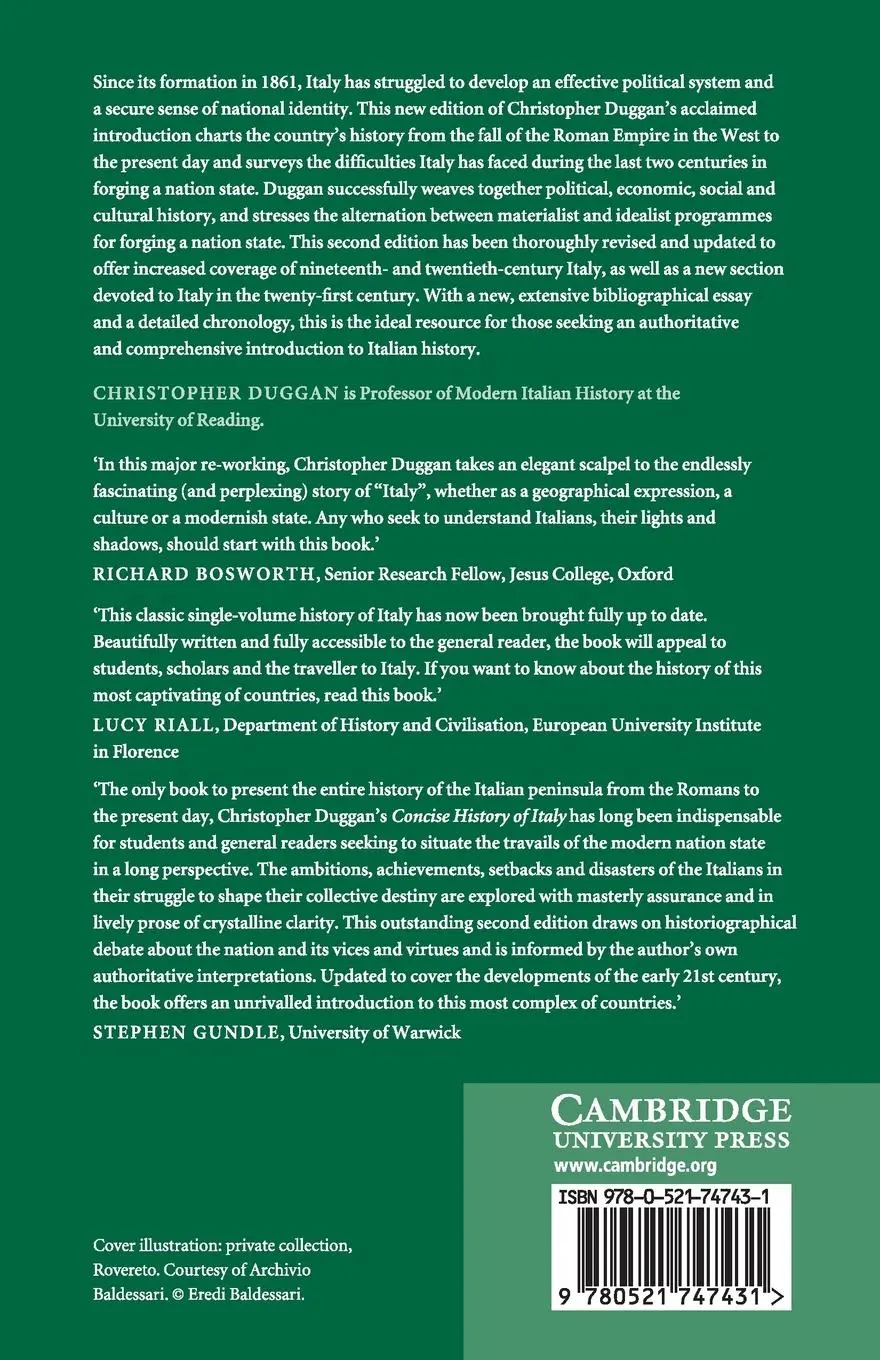 Rückseite: 9780521747431 | A Concise History of Italy | Christopher Duggan | Taschenbuch | 2019