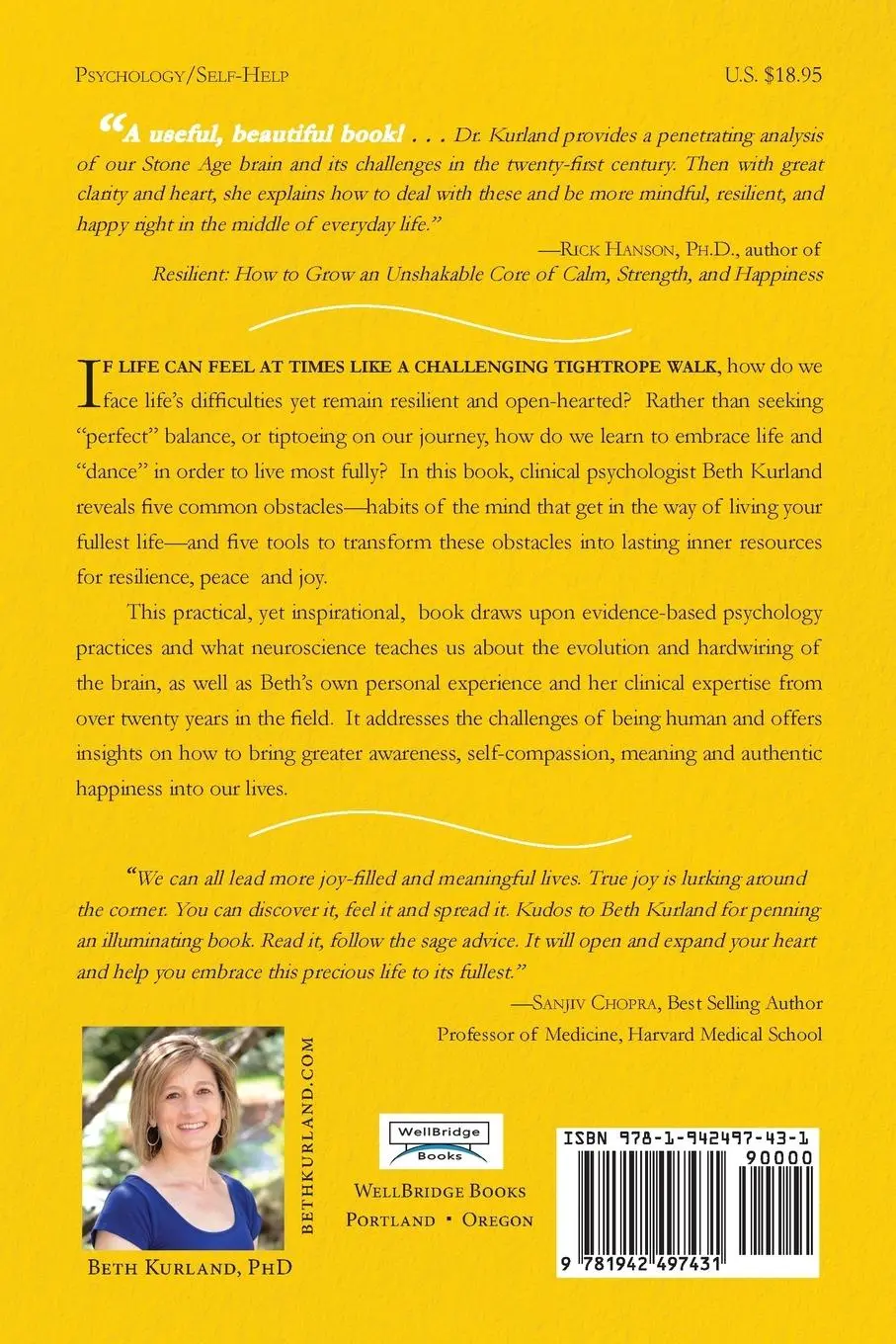 Rückseite: 9781942497431 | Dancing on the Tightrope | Beth Kurland | Taschenbuch | Englisch