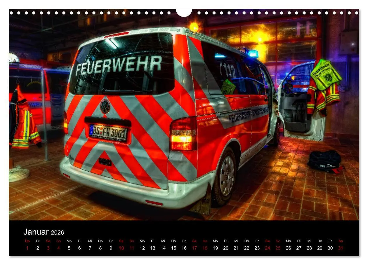 Bild: 9783457887431 | Berufsfeuerwehr Braunschweig (Wandkalender 2026 DIN A3 quer),...