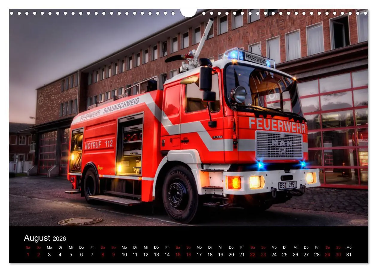 Bild: 9783457887431 | Berufsfeuerwehr Braunschweig (Wandkalender 2026 DIN A3 quer),...