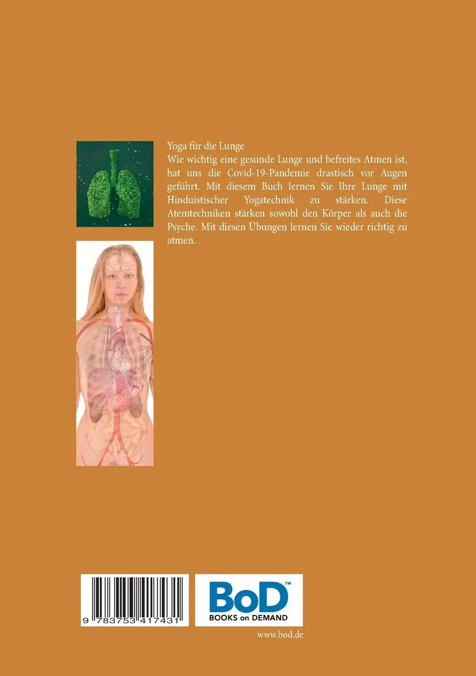 Rückseite: 9783753417431 | Yoga für die Lunge | Frei atmen mit Hinduistischer Yogatechnik | Buch
