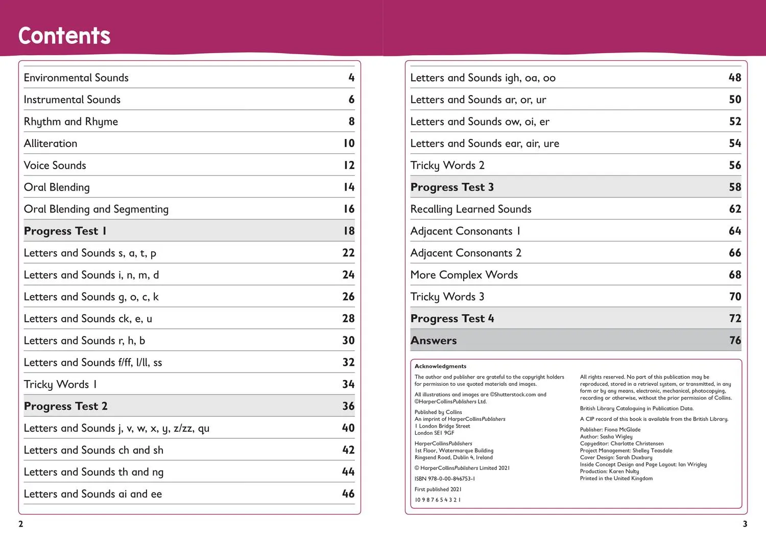 Bild: 9780008467531 | Collins Reception Phonics Targeted Practice Workbook | Preschool