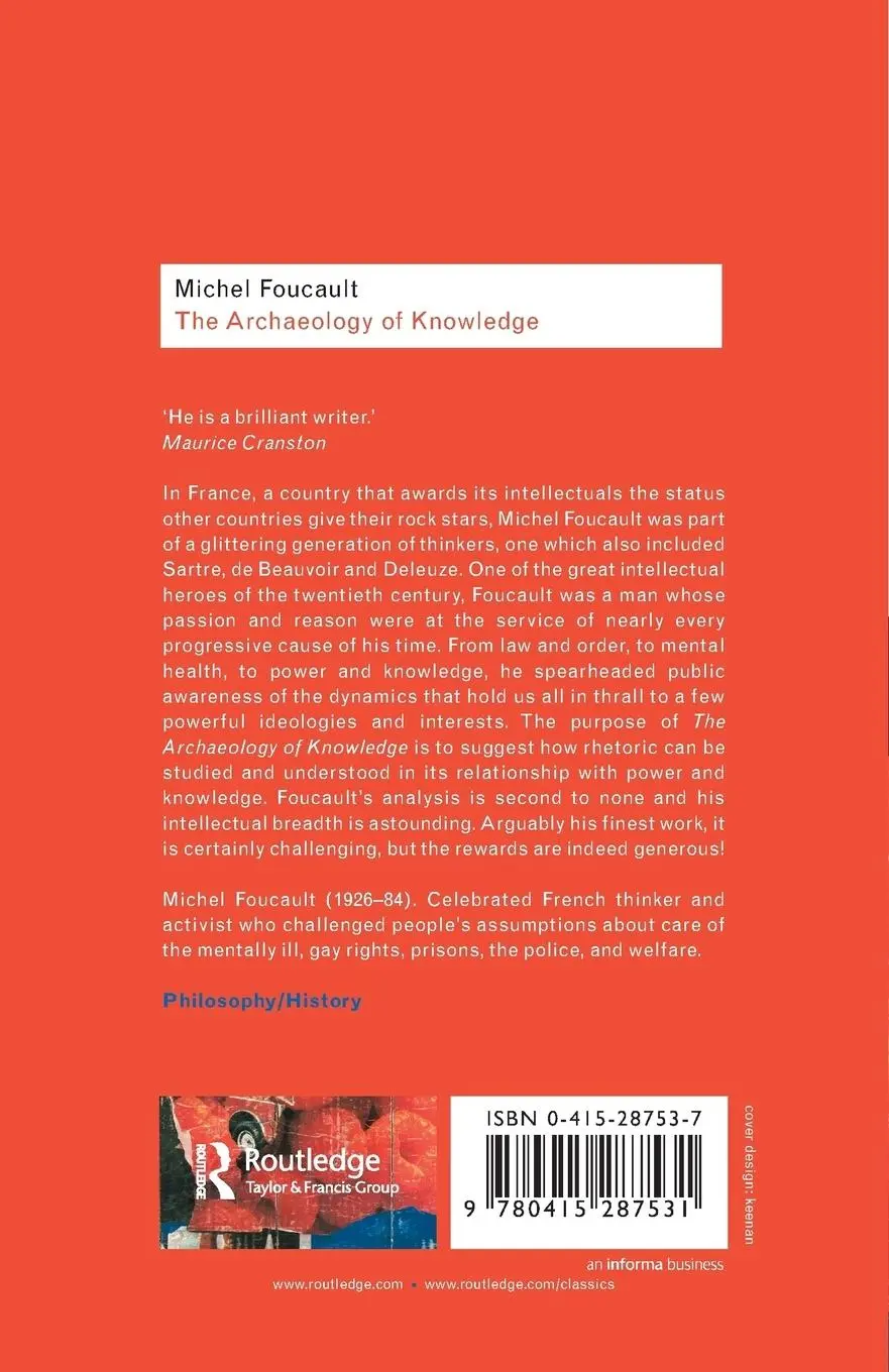 Rückseite: 9780415287531 | Archaeology of Knowledge | Michel Foucault | Taschenbuch | Englisch