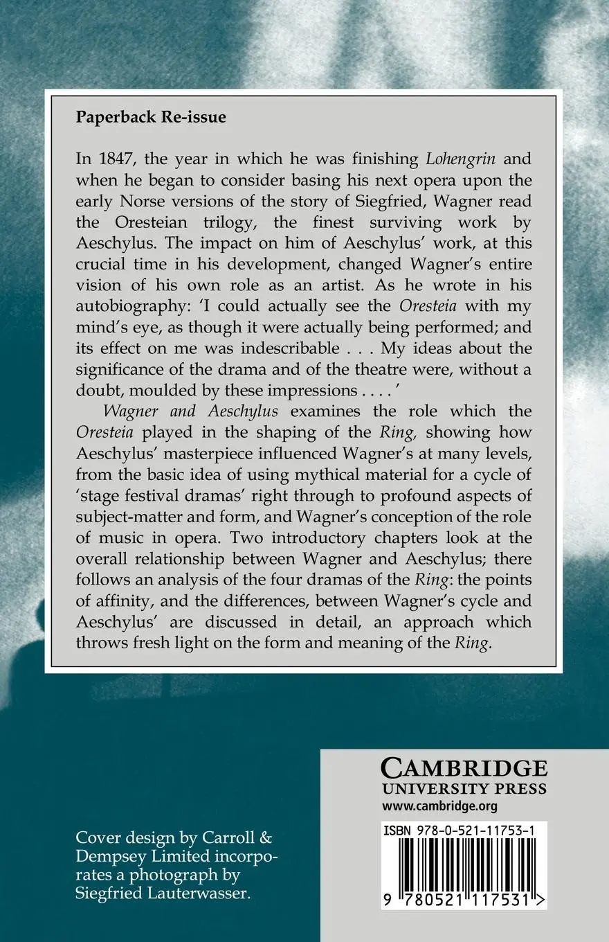 Rückseite: 9780521117531 | Wagner and Aeschylus | The Ring and the Oresteia | Michael Ewans