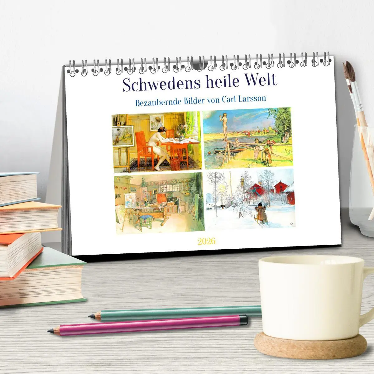 Bild: 9783457497531 | Schwedens heile Welt (Tischkalender 2026 DIN A5 quer), CALVENDO...