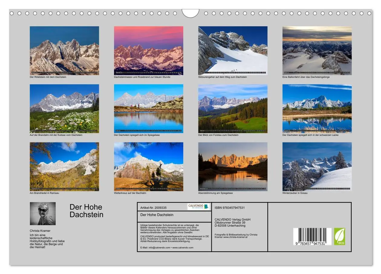 Bild: 9783457947531 | Der Hohe Dachstein (Wandkalender 2026 DIN A3 quer), CALVENDO...