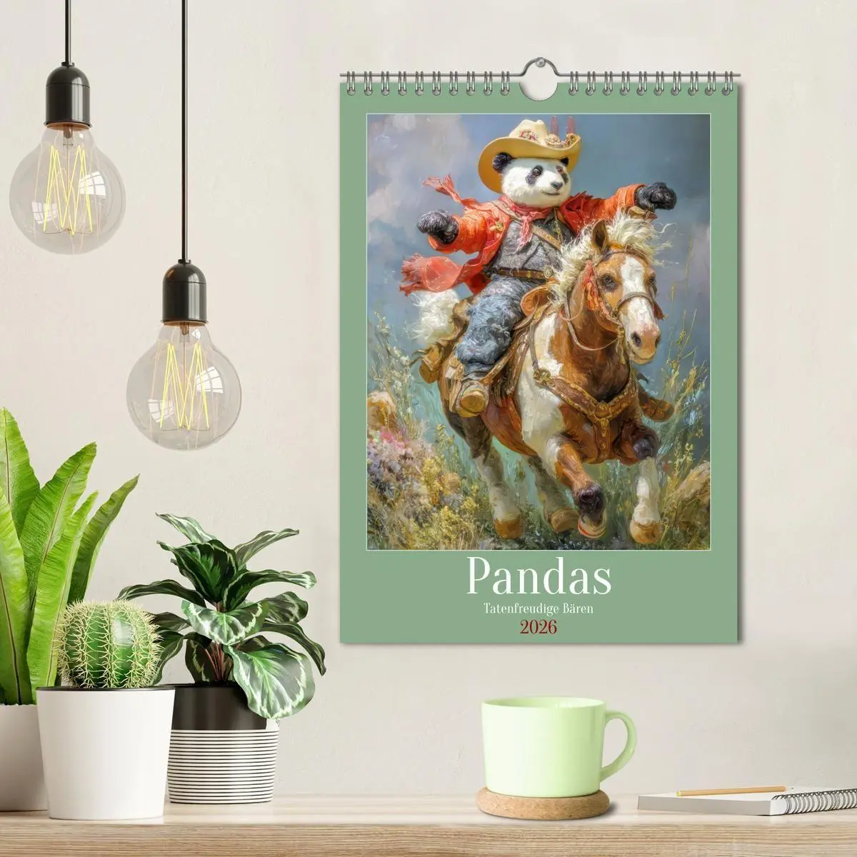 Bild: 9783516657531 | Pandas - Tatenfreudige Bären (Wandkalender 2026 DIN A4 hoch),...