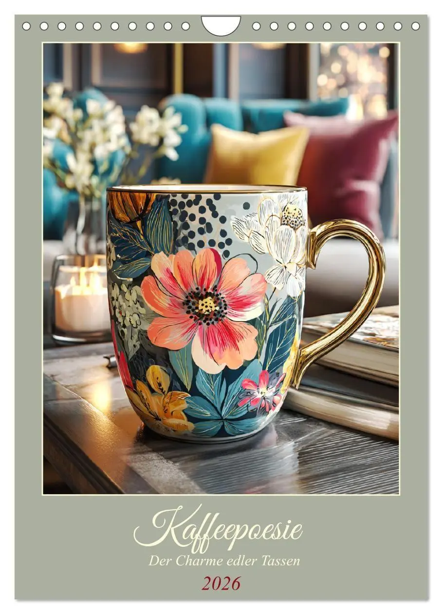 Cover: 9783516727531 | Kaffeepoesie. Der Charme edler Tassen (Wandkalender 2026 DIN A4...