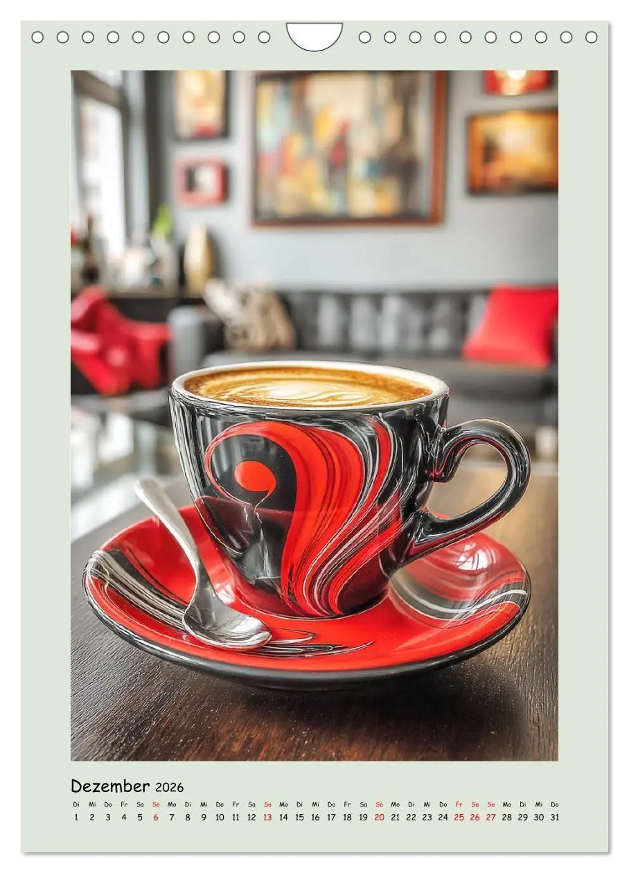 Bild: 9783516727531 | Kaffeepoesie. Der Charme edler Tassen (Wandkalender 2026 DIN A4...