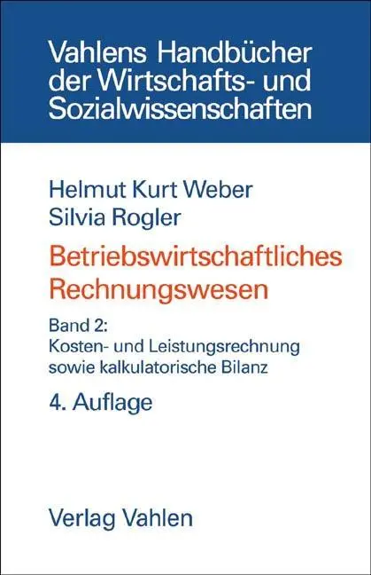 Cover: 9783800617531 | Betriebswirtschaftliches Rechnungswesen Bd. 2: Kosten- und...