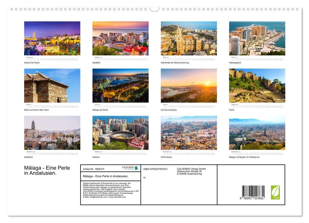 Bild: 9783457557631 | Málaga - Eine Perle in Andalusien. (hochwertiger Premium...