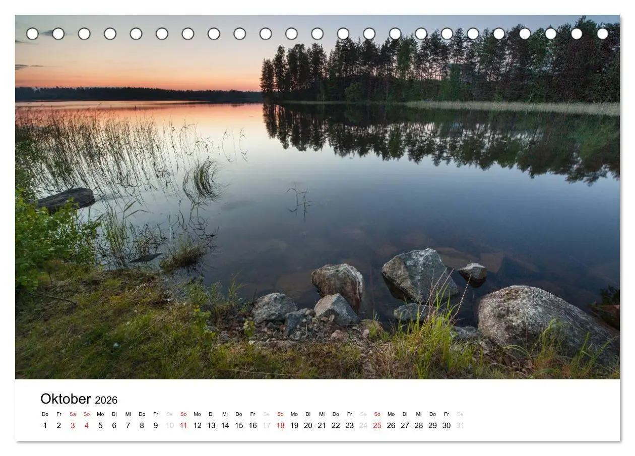 Bild: 9783516027631 | Finnland: Land der 1000 Seen (Tischkalender 2026 DIN A5 quer),...