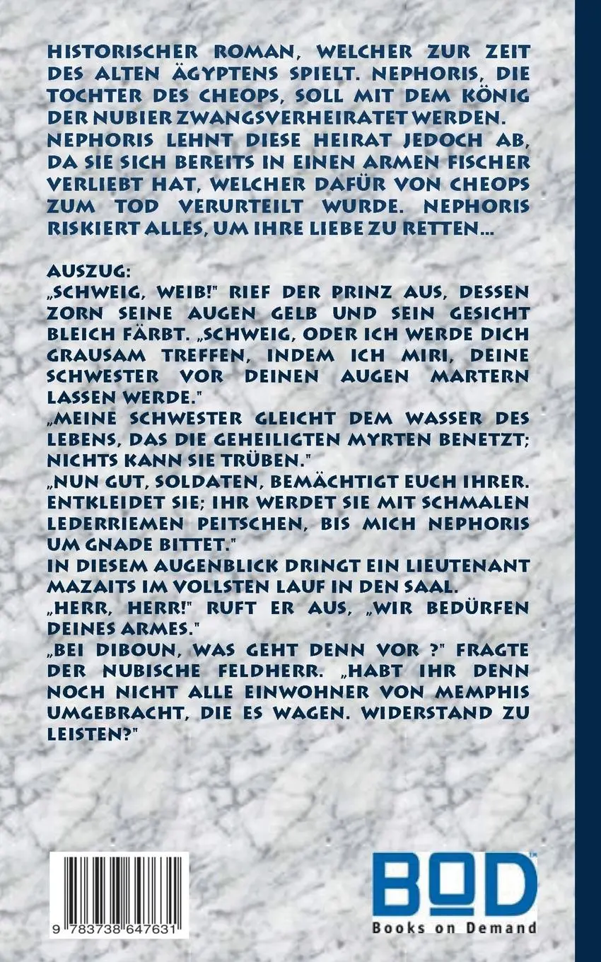 Rückseite: 9783738647631 | Nephoris - Tochter des Cheops | Alexander Kronenheim | Taschenbuch