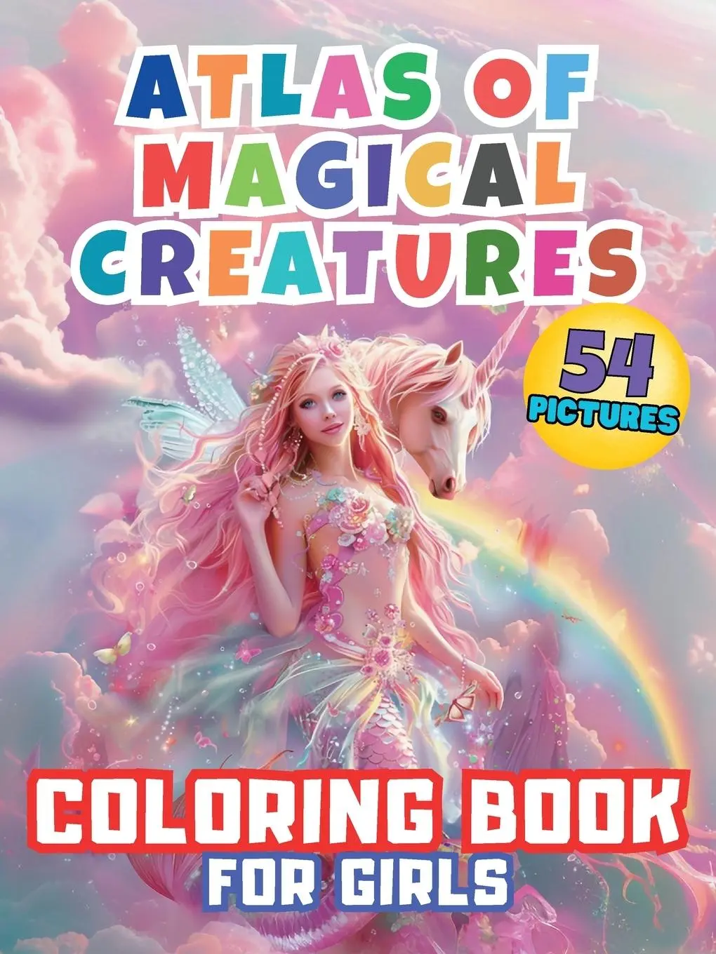 Cover: 9788397117631 | Atlas of Magical Creatures Coloring Book For Girls | Victoria D.