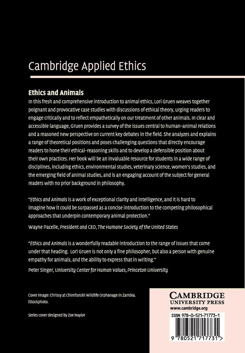 Rückseite: 9780521717731 | Ethics and Animals | Lori Gruen | Taschenbuch | Englisch | 2017