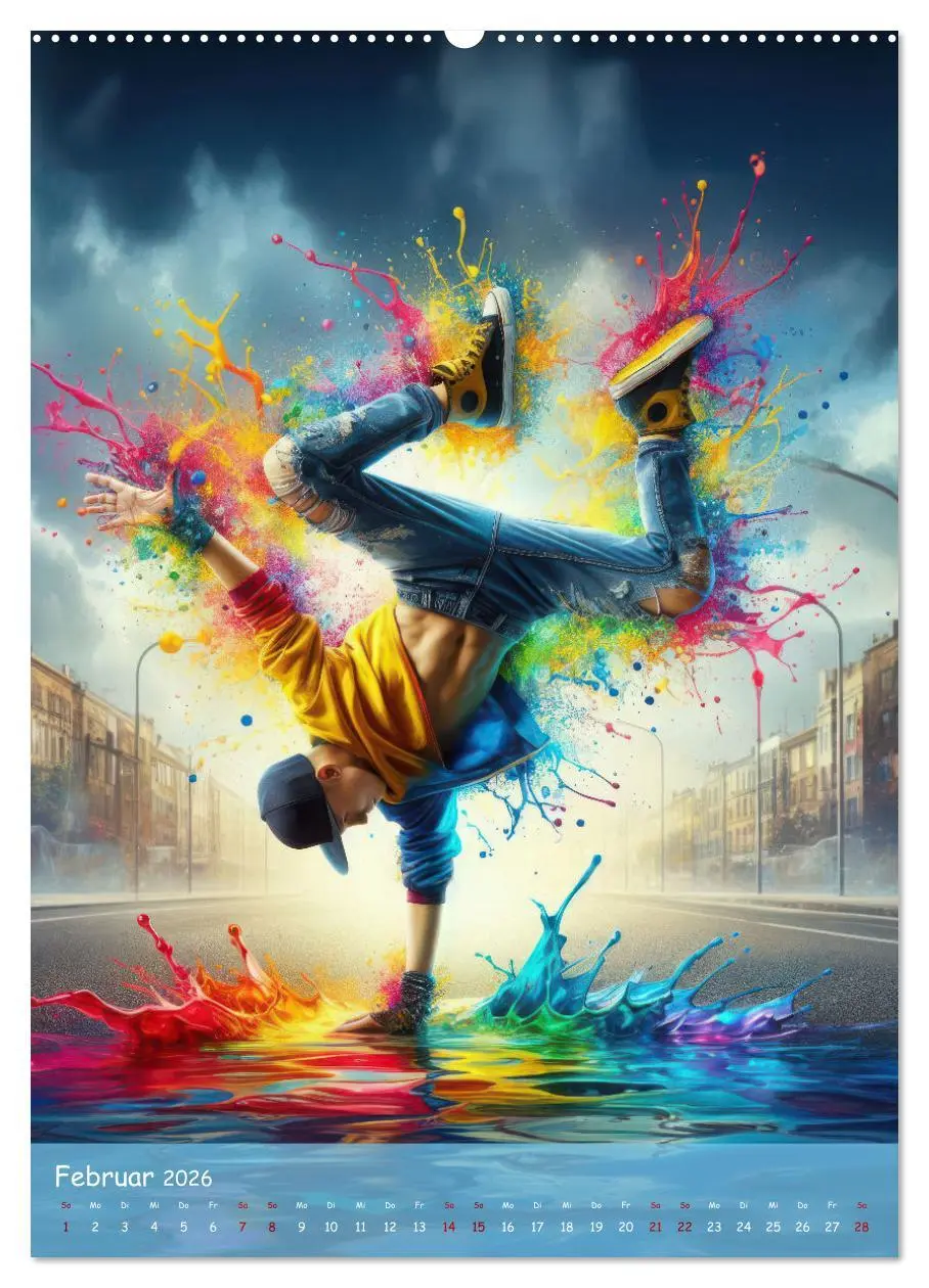 Bild: 9783516257731 | Rhythmus in Farben - Dynamische Hip-Hop-Tänzer (hochwertiger...