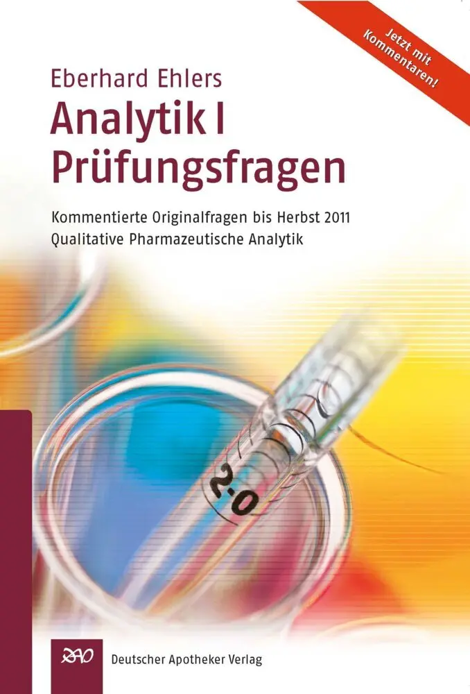 Cover: 9783769257731 | Ehlers, Analytik I - Prüfungsfragen | Eberhard Ehlers | Taschenbuch