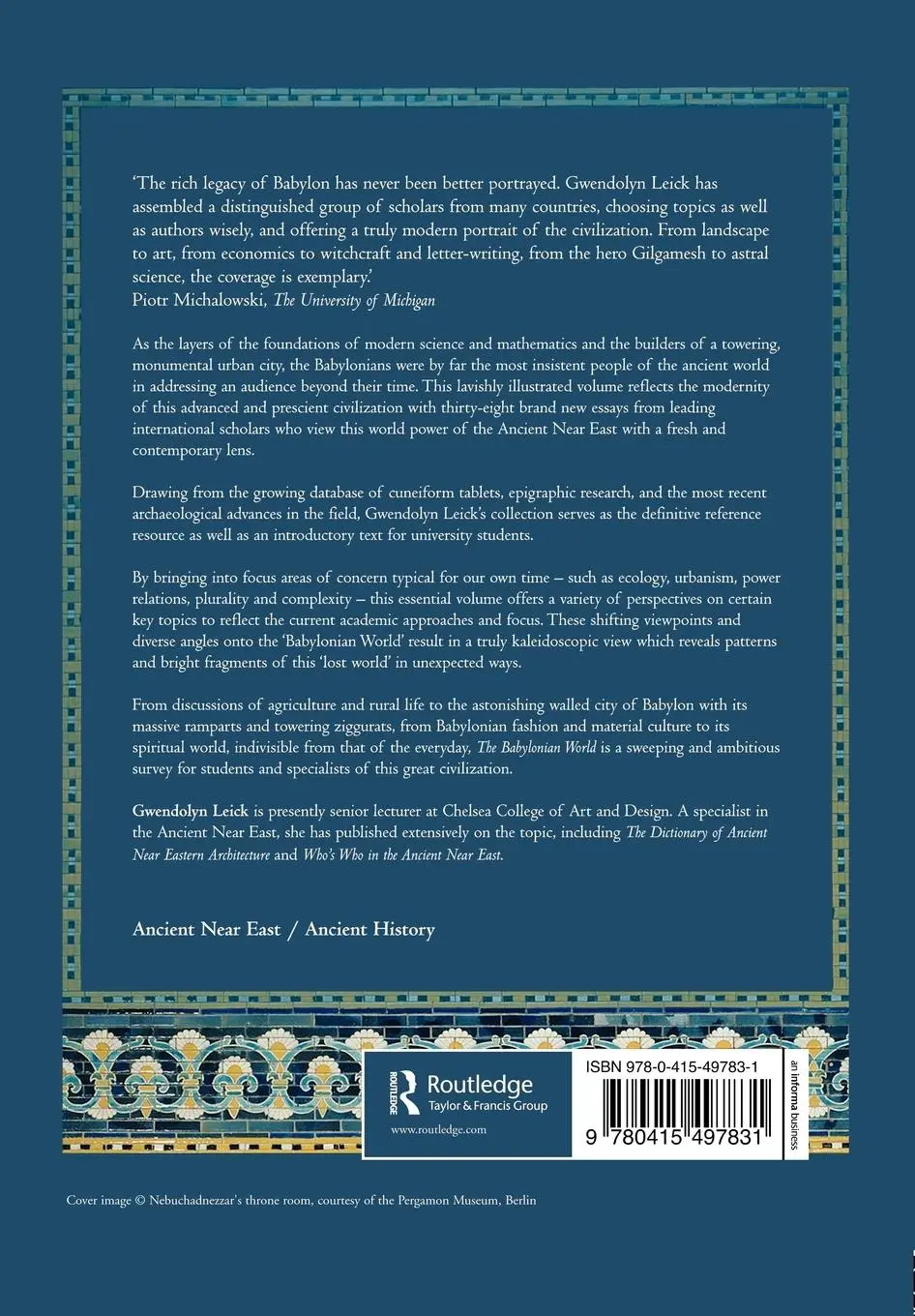 Rückseite: 9780415497831 | The Babylonian World | Gwendolyn Leick | Taschenbuch | Englisch | 2009