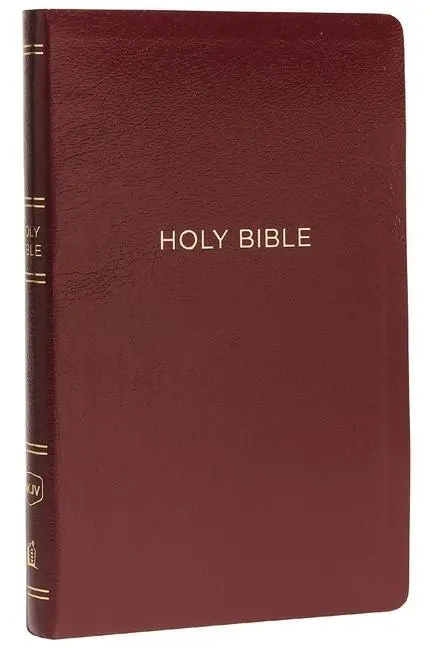 Cover: 9780785217831 | NKJV, Thinline Reference Bible, Leather-Look, Burgundy, Red Letter...