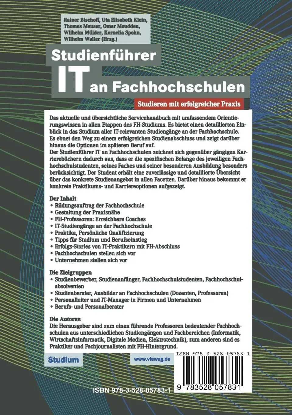 Rückseite: 9783528057831 | Studienführer IT an Fachhochschulen | Rainer Bischoff (u. a.) | Buch