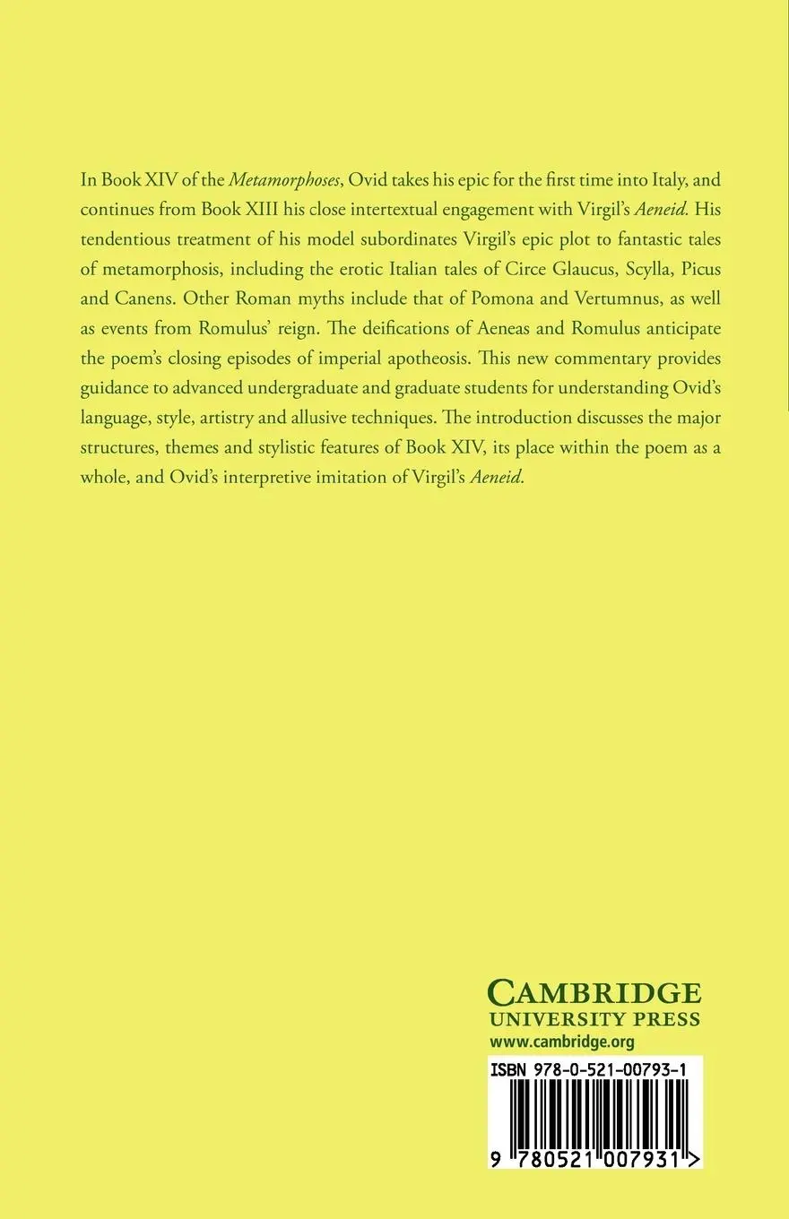 Rückseite: 9780521007931 | Ovid | Metamorphoses Book XIV | Ovid | Taschenbuch | Englisch | 2012