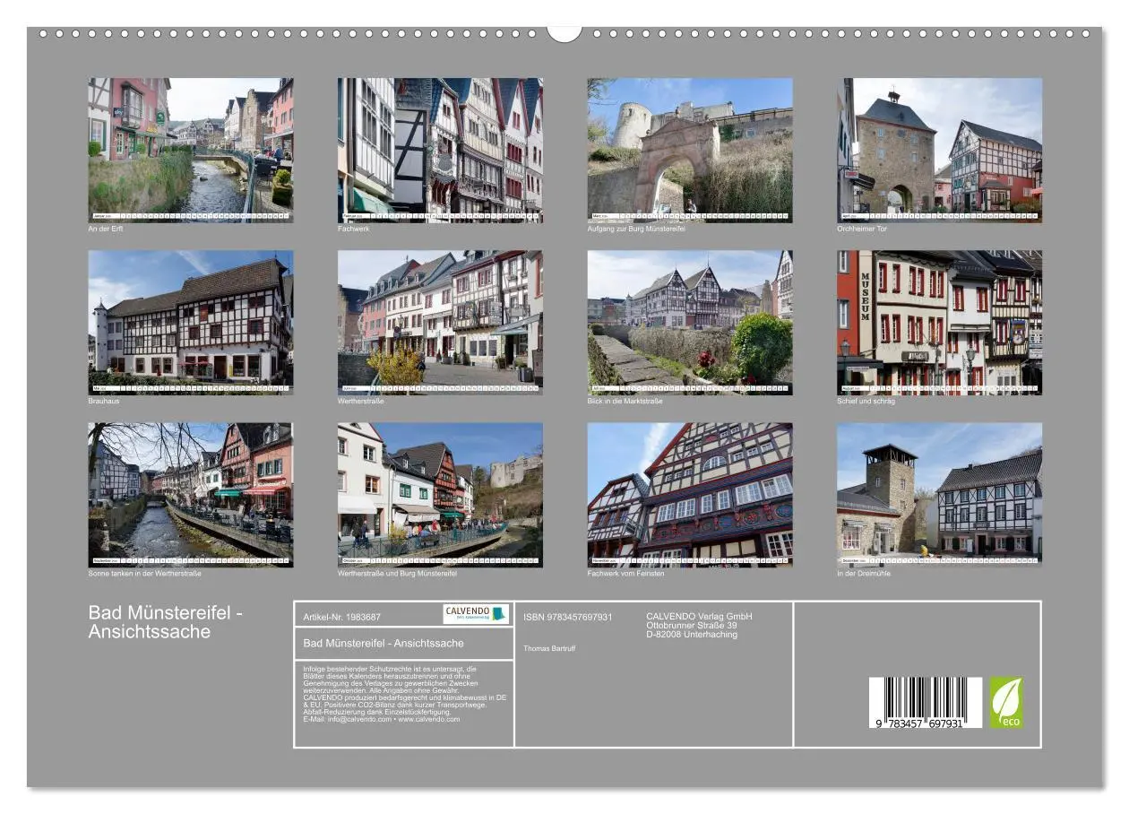 Bild: 9783457697931 | Bad Münstereifel - Ansichtssache (hochwertiger Premium Wandkalender...